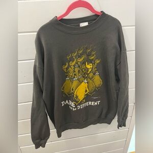 Vintage Dr Seuss Sweatshirt Sz Large Dare To Be Different Crewneck 90s